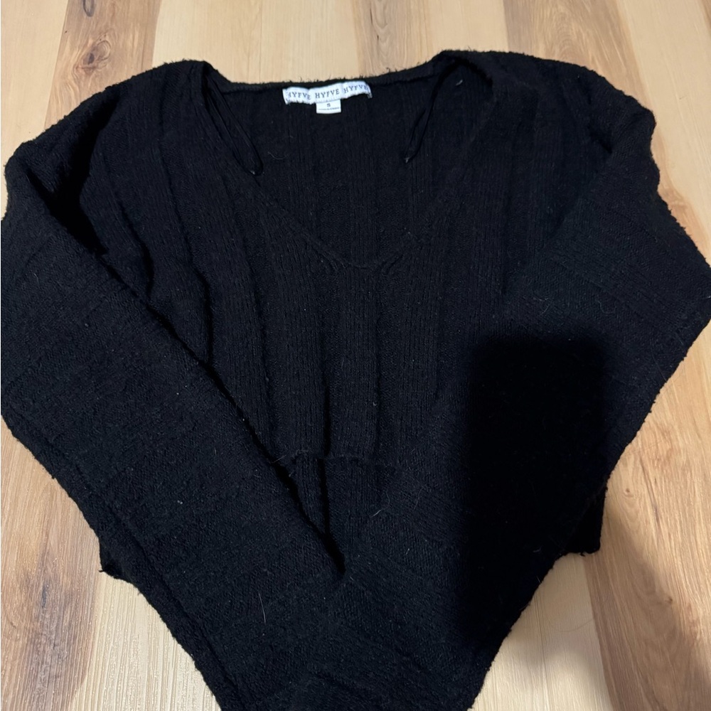 Black V-Neck Sweater